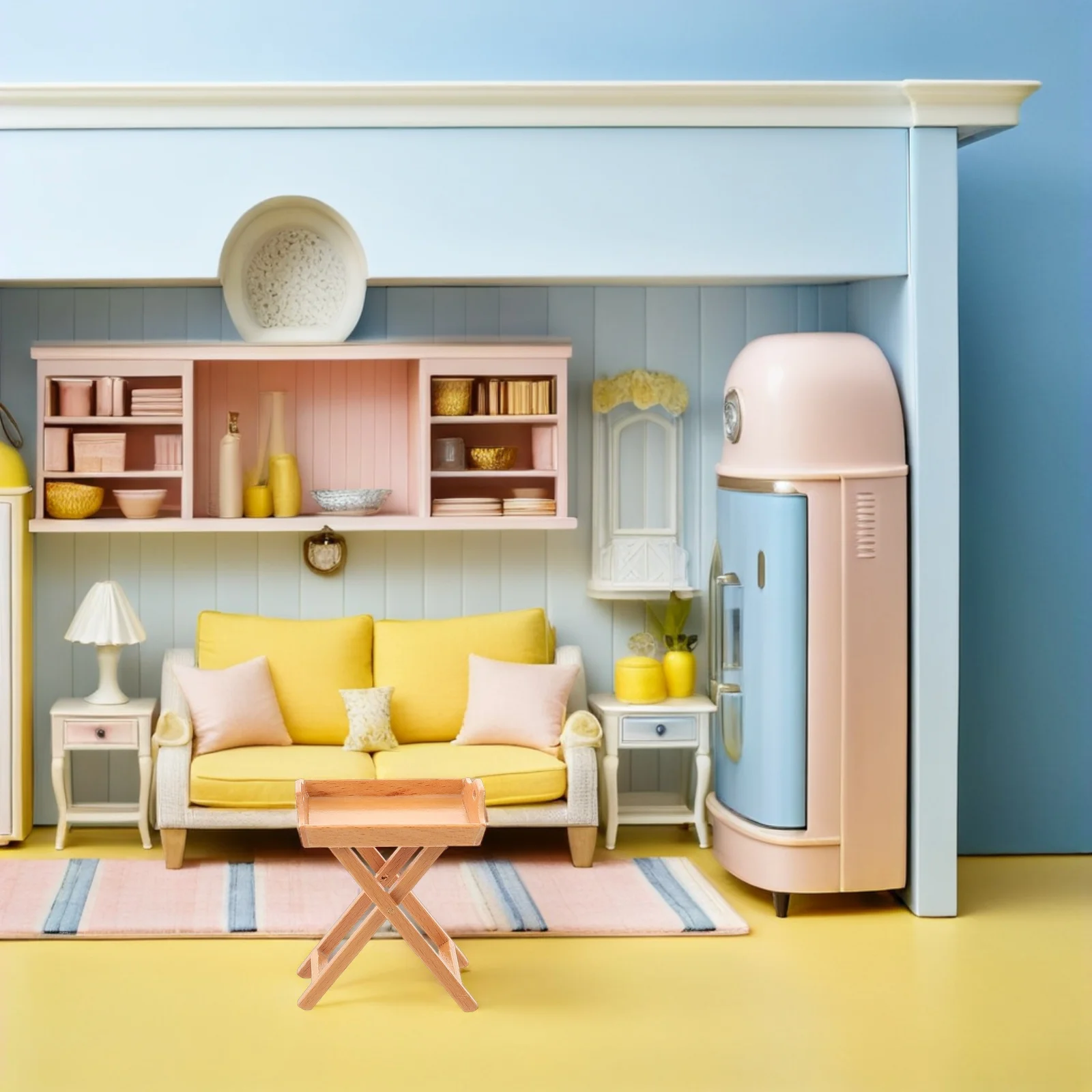 Miniature Furniture Accessories 1:12 Scale Wooden Serving Plate Mini Food Tray Kitchen Scene Decoration Dollhouse Accessories
Miniature Furniture Accessories 1:12 Scale Wooden Serving Plate Mini Food Tray Kitchen Scene Decoration Dollhouse Accessories