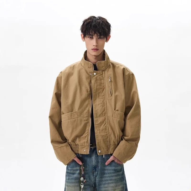 American Retro Stand Up Collar Pilot Jacket Men's 2025 Spring and Autumn Trendy Brand Short Zipper Cardigan Workwear Jacket
American Retro Stand Up Collar Pilot Jacket Men's 2025 Spring and Autumn Trendy Brand Short Zipper Cardigan Workwear Jacket