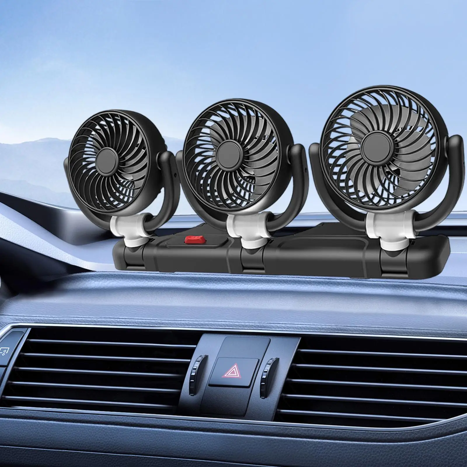 Вентилятор охлаждения автомобиля Автомобильный вентилятор с 3 головками, вращение на 360 градусов, сохраняет охлаждение, портативный, с автоматическим воздушным охлаждением, регулируемая скорость для автофургона, грузовика
Вентилятор охлаждения автомобиля Автомобильный вентилятор с 3 головками, вращение на 360 градусов, сохраняет охлаждение, портативный, с автоматическим воздушным охлаждением, регулируемая скорость для автофургона, грузовика