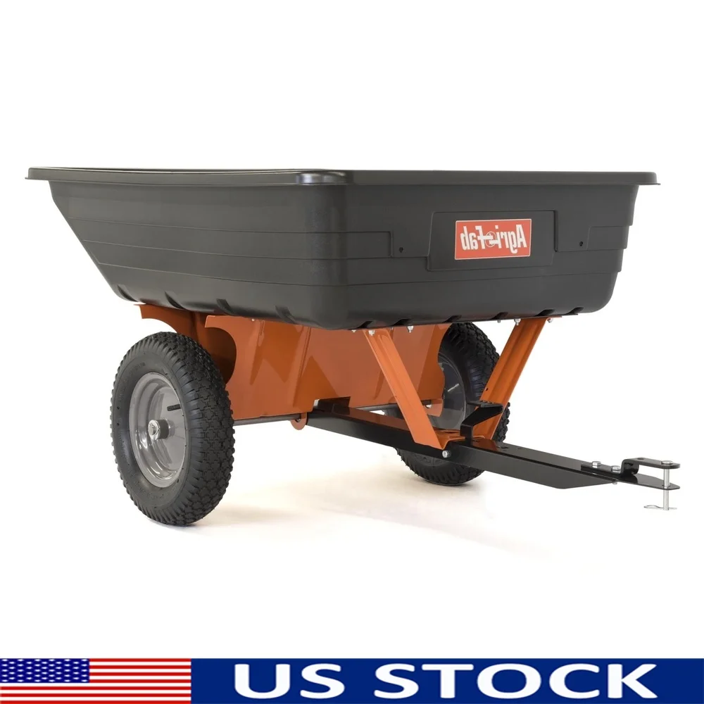 Heavy Duty 10 Cu Ft Poly Tow Behind Garden Cart Dump Cart Lawn Mulch Firewood Transport Easy Assembly Pneumatic Tires
Heavy Duty 10 Cu Ft Poly Tow Behind Garden Cart Dump Cart Lawn Mulch Firewood Transport Easy Assembly Pneumatic Tires