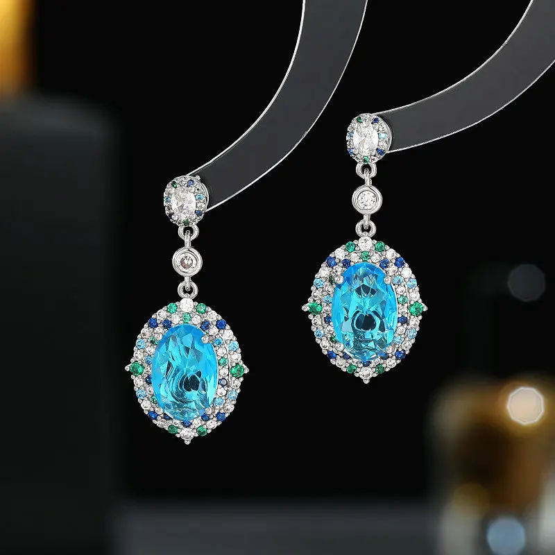 S925 Silver Needle Niche Elegant High-end Micro-inlaid Craft Wholesale Full Zircon Oval Drop Earrings
S925 Silver Needle Niche Elegant High-end Micro-inlaid Craft Wholesale Full Zircon Oval Drop Earrings