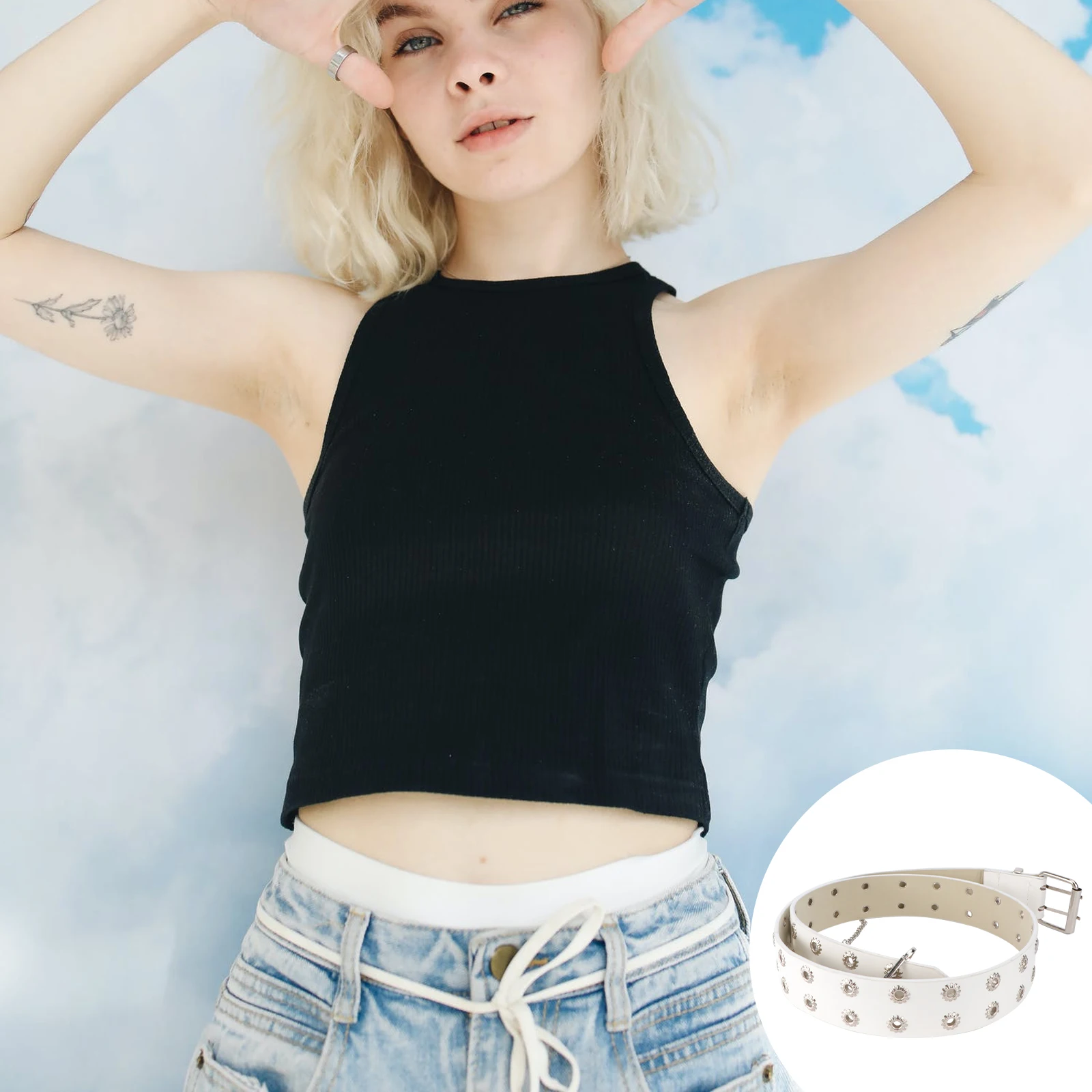 Double Breasted Toothed Belt Premium Material Smooth Touch Fashionable Practical Gear Shaped Waistb Women Dress Accessory Jeans
Double Breasted Toothed Belt Premium Material Smooth Touch Fashionable Practical Gear Shaped Waistb Women Dress Accessory Jeans