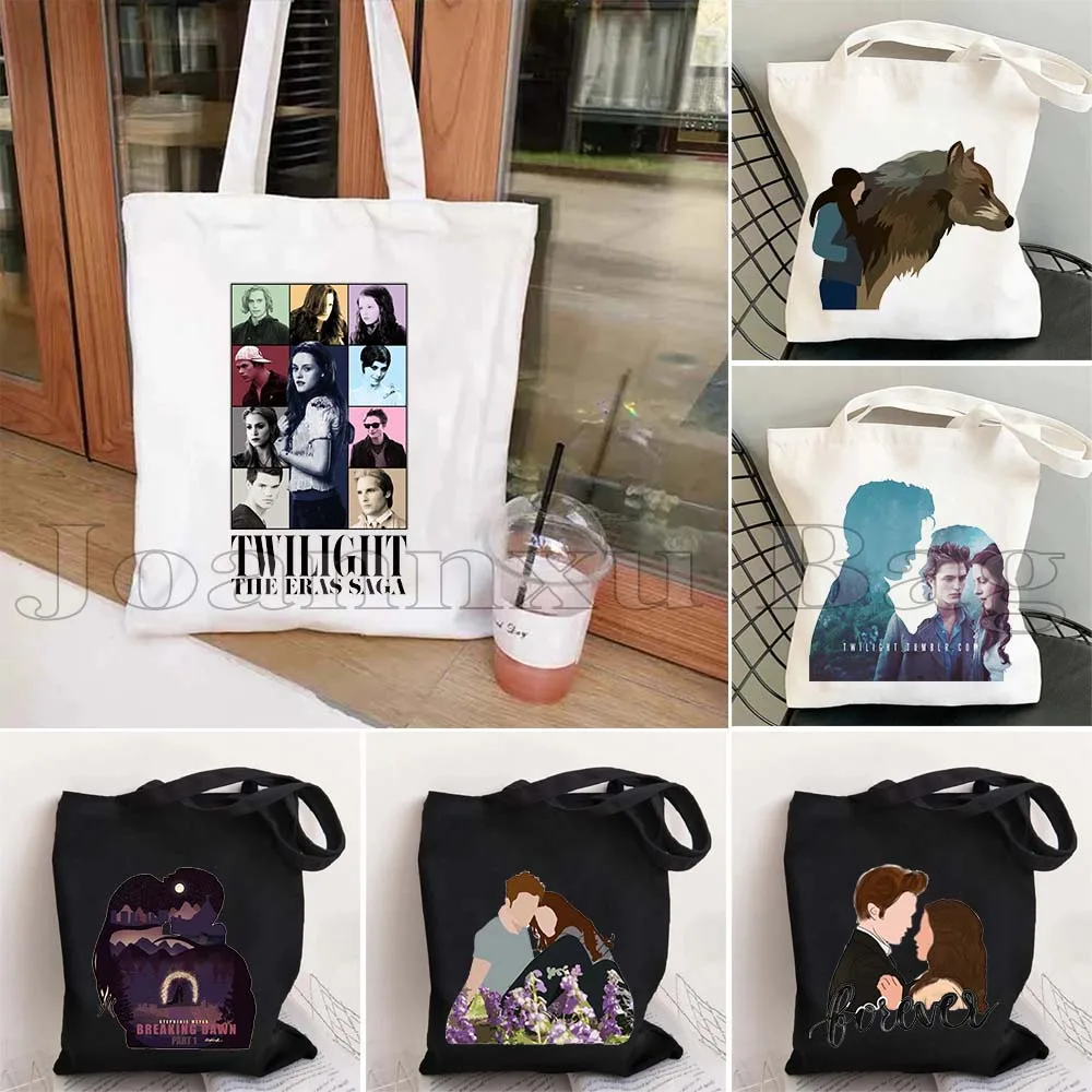 Classic Movie The Twilight Saga Edward and Bella Teen Wolf Gifts Canvas Tote Bag Shopper Shoulder Handbag Reusable Grocery Bag
Classic Movie The Twilight Saga Edward and Bella Teen Wolf Gifts Canvas Tote Bag Shopper Shoulder Handbag Reusable Grocery Bag