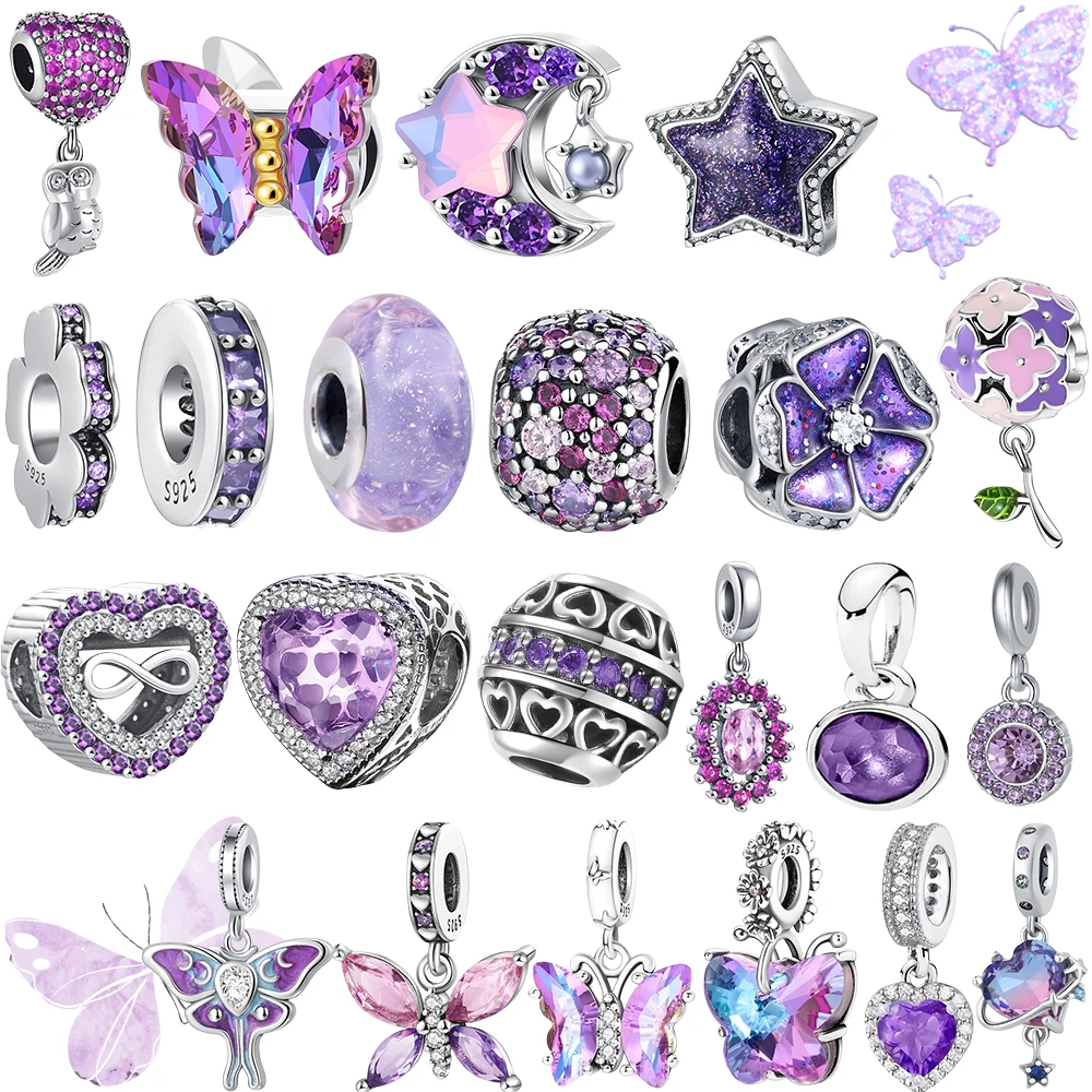 Подвеска-шарм из серебра 925 пробы, серия Purple, в форме фиолетового цветка, для оригинальных браслетов, брелоков, ожерелий, DIY украшений для женщин
Подвеска-шарм из серебра 925 пробы, серия Purple, в форме фиолетового цветка, для оригинальных браслетов, брелоков, ожерелий, DIY украшений для женщин