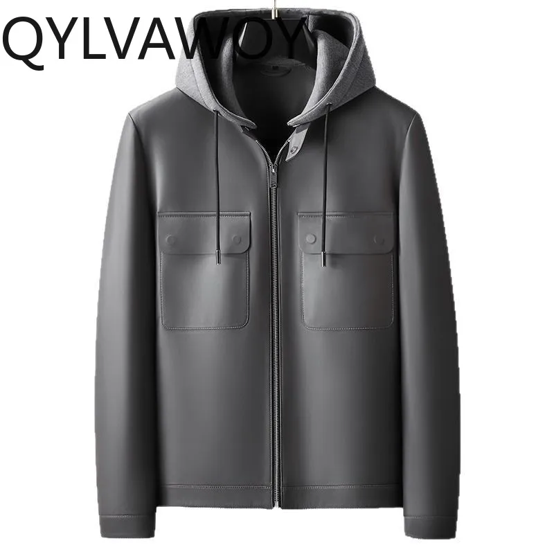 QYLVAWOY Real Leather Jacket Man Sheepskin Jacket Spring Autumn Solid Jackets for Man Leather Coat Hooded Clothes Business Daily
QYLVAWOY Real Leather Jacket Man Sheepskin Jacket Spring Autumn Solid Jackets for Man Leather Coat Hooded Clothes Business Daily