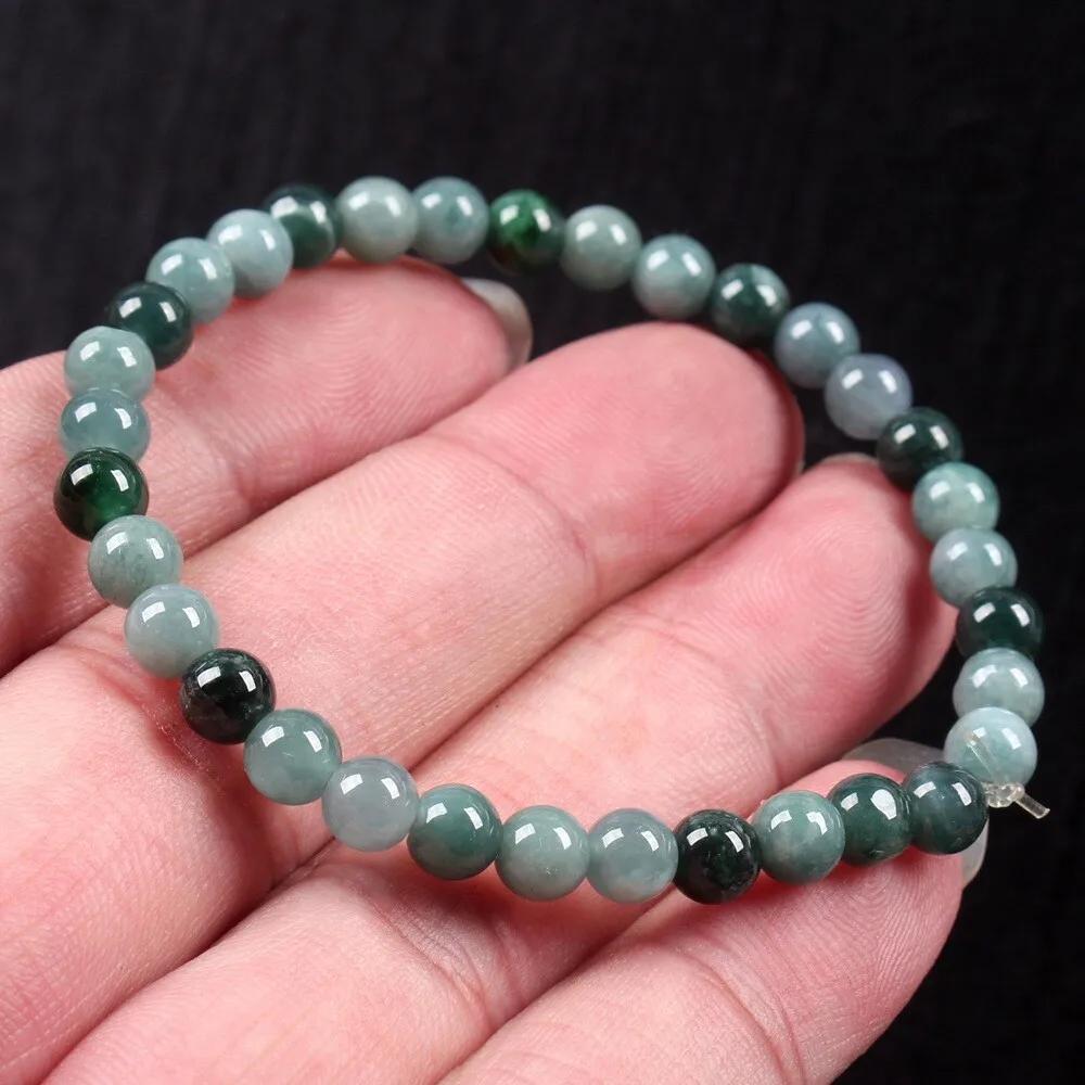 AAA Certified 5.5mm Green Myanmar Natural A JADE Jade Bead Bracelet, Bracelet -
AAA Certified 5.5mm Green Myanmar Natural A JADE Jade Bead Bracelet, Bracelet -