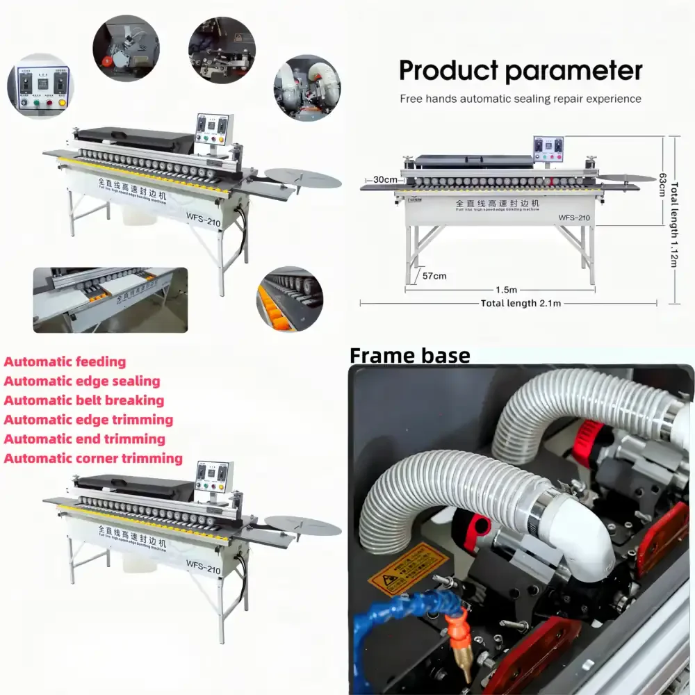 Best Seller WANJIA WFS-210 Edge Bander Machine Automatic End Trimming Edge Multi-Functional Edge
Best Seller WANJIA WFS-210 Edge Bander Machine Automatic End Trimming Edge Multi-Functional Edge