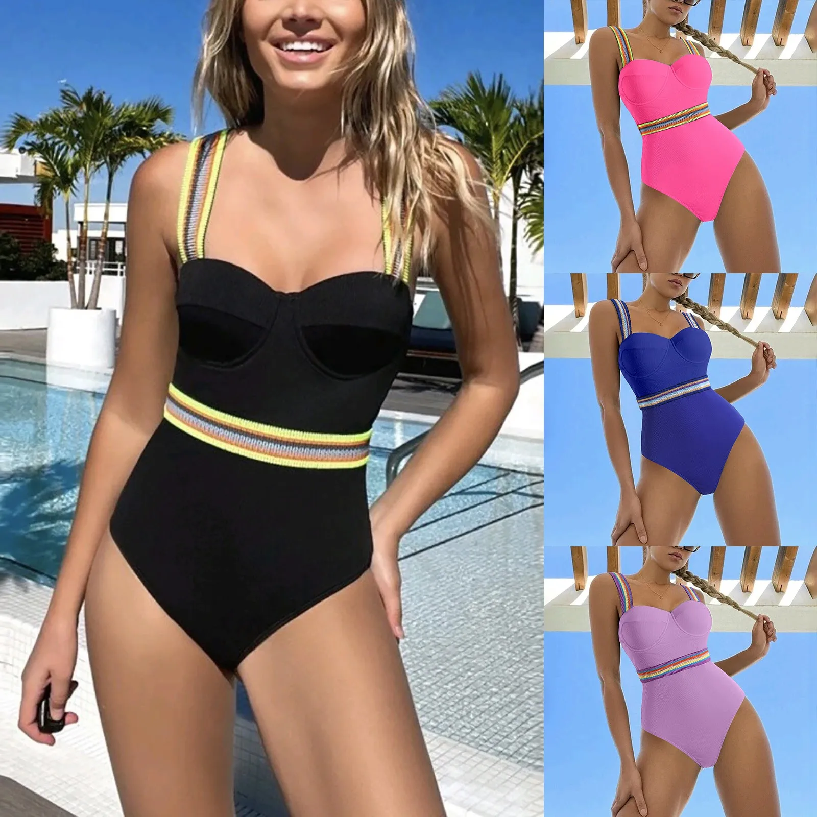 Women's Deep V Neck Swimsuits Ruffled Backless Swimwear Mesh Slimming Bathing Suit 
Women's Deep V Neck Swimsuits Ruffled Backless Swimwear Mesh Slimming Bathing Suit