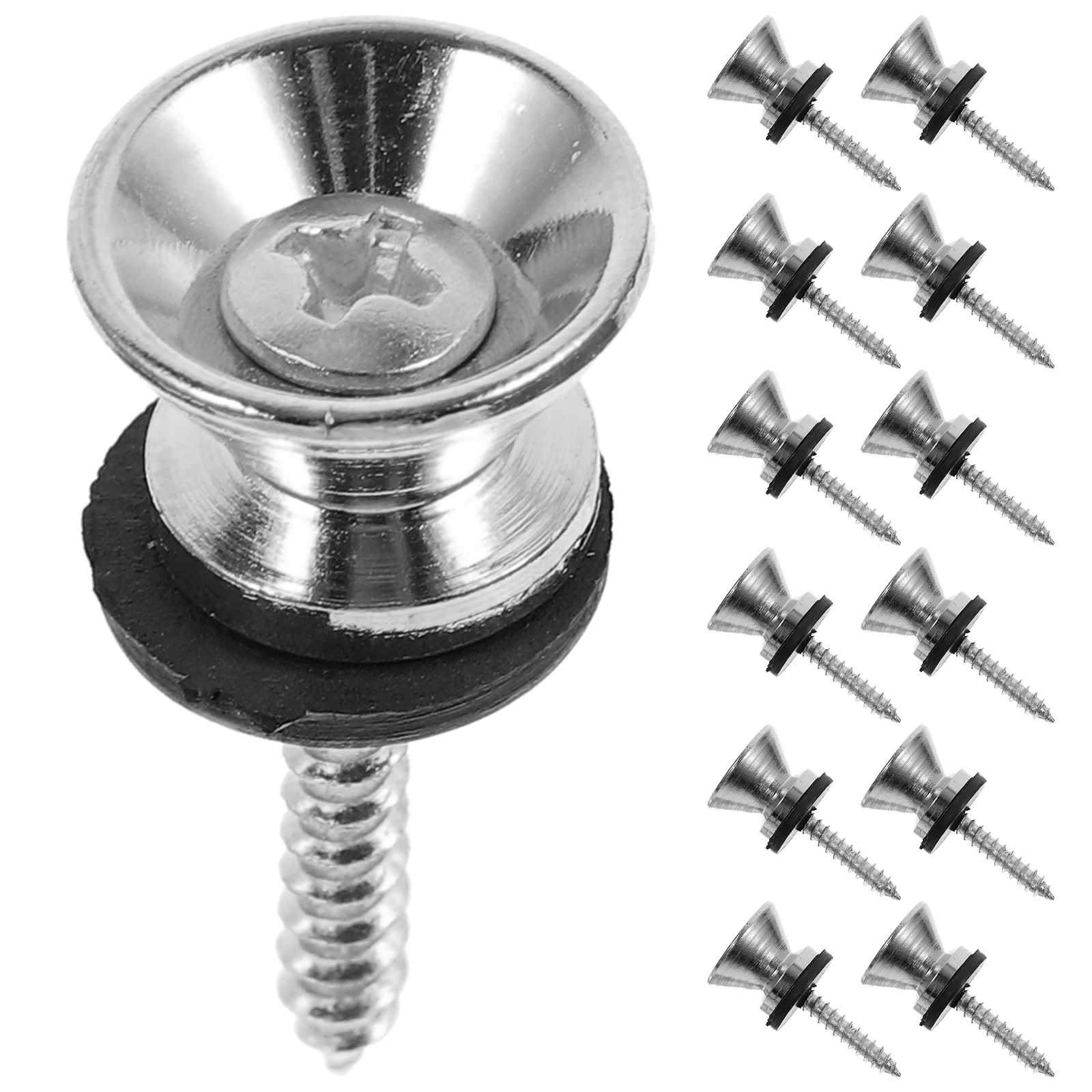 20 Sets Tail Nail Guitar Strap Screw Supplies Pins Metal Buttons Silver Parts and Accessories
20 Sets Tail Nail Guitar Strap Screw Supplies Pins Metal Buttons Silver Parts and Accessories