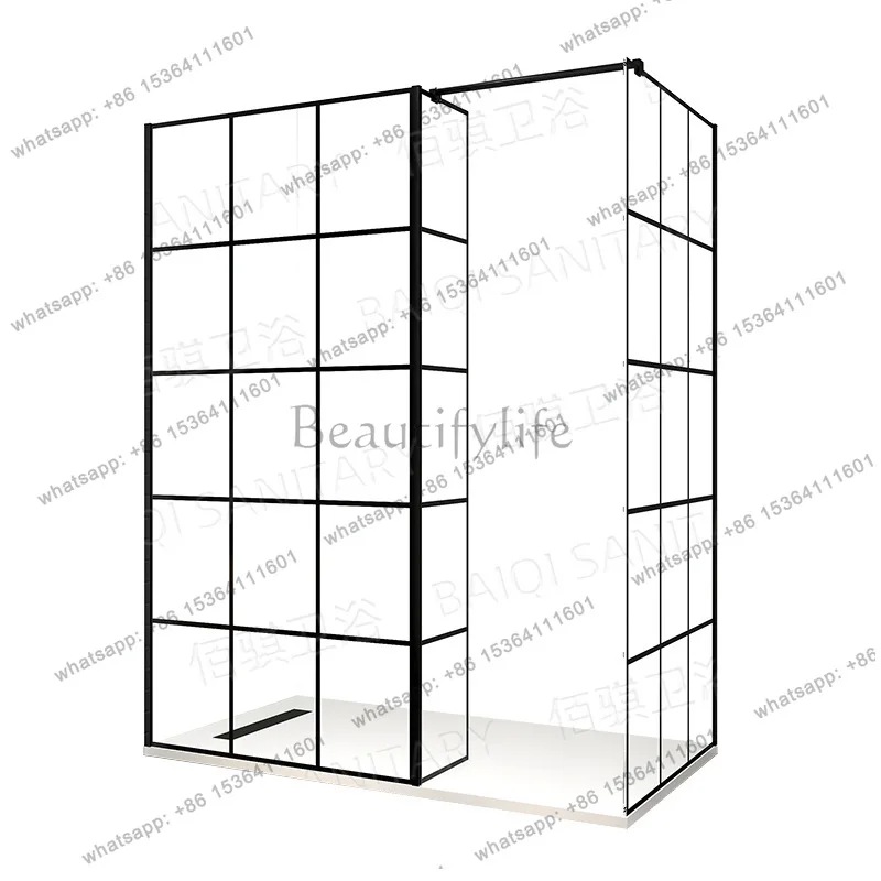 Modern simple rectangular shower room, bathroom, wet and dry separation partition
Modern simple rectangular shower room, bathroom, wet and dry separation partition