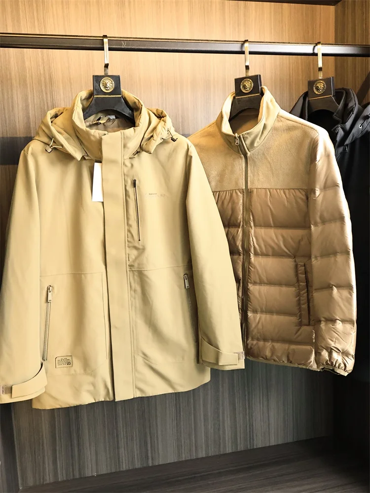 High-End Tee-In-One Series Men's down Jaet Removable Inner Vest Mid-Length Faionable Urban Outdoor Windproof 90% down
High-End Tee-In-One Series Men's down Jaet Removable Inner Vest Mid-Length Faionable Urban Outdoor Windproof 90% down