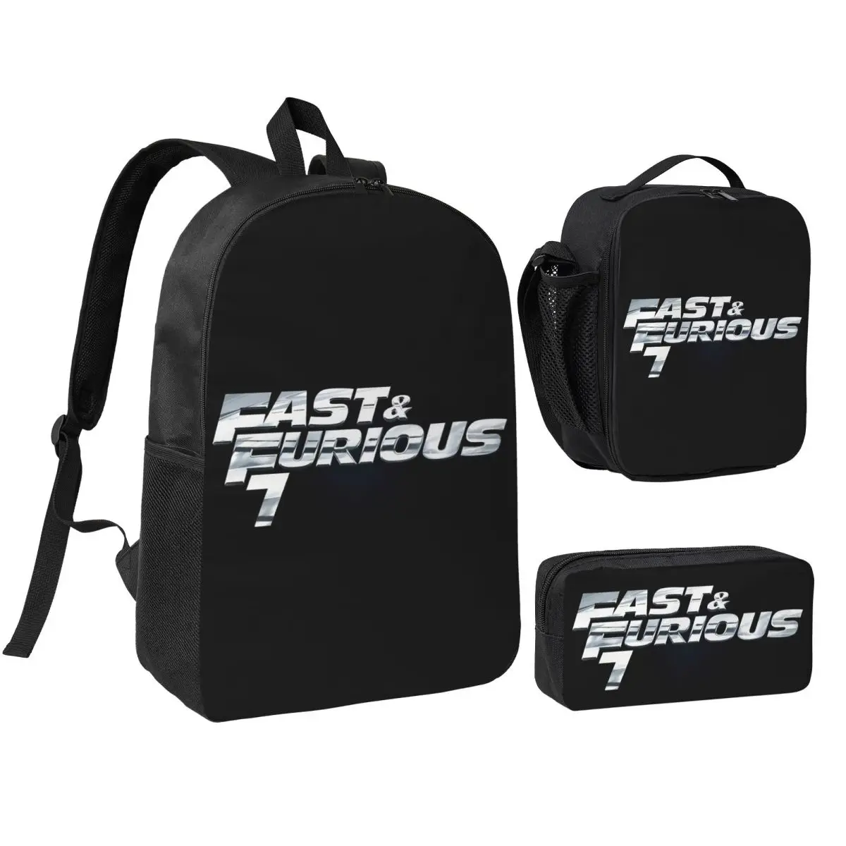 Fast And Furious Backpack Student Boys Girls BookBag School Bag Computer Shoulder Bags 3ps Insulated Lunch Bag Pencil Case
Fast And Furious Backpack Student Boys Girls BookBag School Bag Computer Shoulder Bags 3ps Insulated Lunch Bag Pencil Case