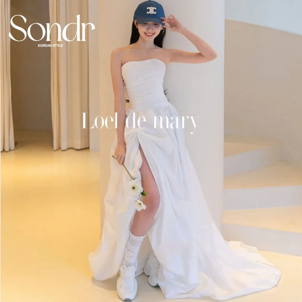 Sondr Strapless High Slit Korean Wedding Dresses Customized Taffeta Photo Shoot Bridal Self-Wedding Dress Party Gown 2025
Sondr Strapless High Slit Korean Wedding Dresses Customized Taffeta Photo Shoot Bridal Self-Wedding Dress Party Gown 2025
