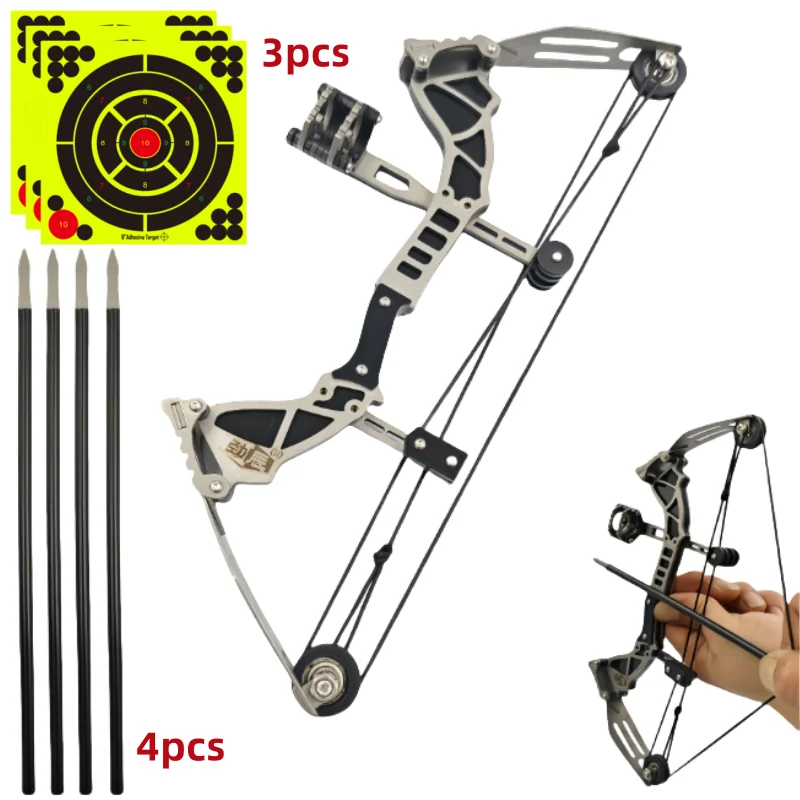 Composite Pulley Bow Stainless Steel Archery Mini Toy Indoor and Outdoor Decompression Bow Set for Parent-child Interaction
Composite Pulley Bow Stainless Steel Archery Mini Toy Indoor and Outdoor Decompression Bow Set for Parent-child Interaction