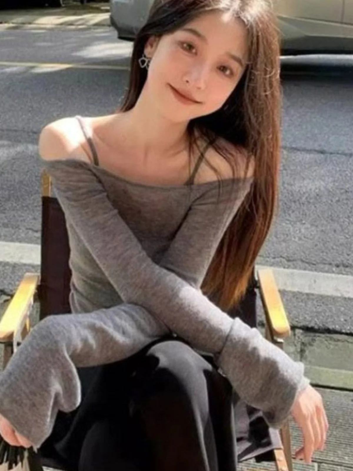 2024 New Autumn Shoulder Bared Long Sleeve Women's T Shirt Set Spicy Girl Top And Bottom Two Piece Suit Fashionable Casual Wear
2024 New Autumn Shoulder Bared Long Sleeve Women's T Shirt Set Spicy Girl Top And Bottom Two Piece Suit Fashionable Casual Wear