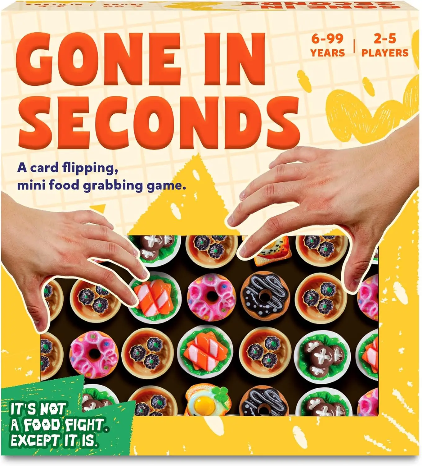 Fast-Paced Mini Food Game for Kids, Teens & Adults, Quick Reflex Family & Party Board Game, Hilarious Food Grab Challenge, Replayable Fun, Ages 6+
Fast-Paced Mini Food Game for Kids, Teens & Adults, Quick Reflex Family & Party Board Game, Hilarious Food Grab Challenge, Replayable Fun, Ages 6+