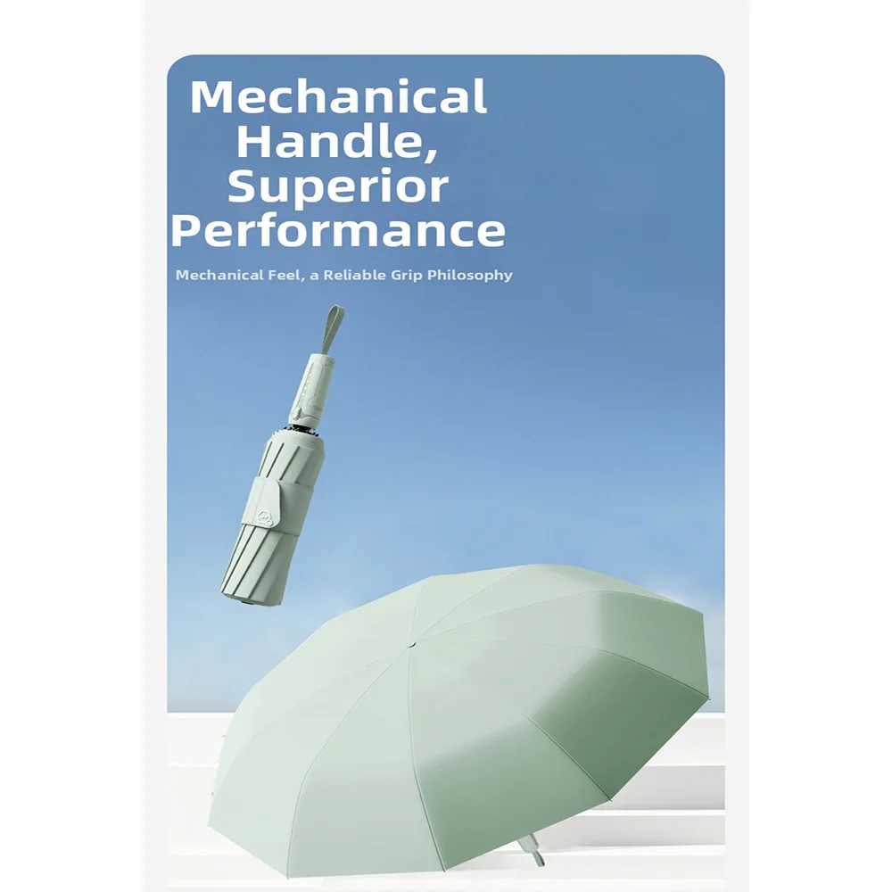 Mechanical handle Black Glue Fully Automatic Umbrella Three Fold Umbrella UV Resistant Folding Umbrella Sun Portable Umbrella
Mechanical handle Black Glue Fully Automatic Umbrella Three Fold Umbrella UV Resistant Folding Umbrella Sun Portable Umbrella