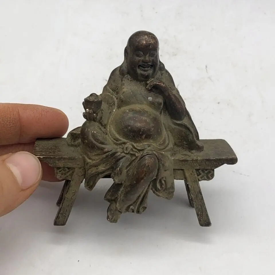 art tibet buddha blessing Figure statue collect bronze temple table decor
art tibet buddha blessing Figure statue collect bronze temple table decor