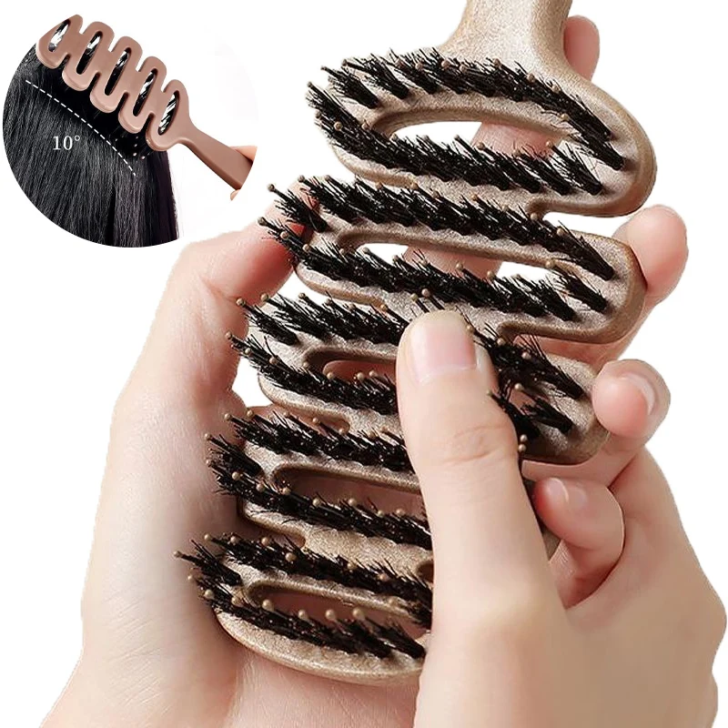 Anti Static Boar Bristle Hair Comb Hairbrush Paddle Hollow Hairdressing Massage Combs Salon Hair Brush Styling Makeup Tools
Anti Static Boar Bristle Hair Comb Hairbrush Paddle Hollow Hairdressing Massage Combs Salon Hair Brush Styling Makeup Tools