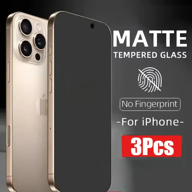 3Pcs Matte Tempered Glass for IPhone 16 15 14 13 12 Pro Max Screen Protector for IPhone 16e 15 14 Plus XR XS Frosted Protective
3Pcs Matte Tempered Glass for IPhone 16 15 14 13 12 Pro Max Screen Protector for IPhone 16e 15 14 Plus XR XS Frosted Protective