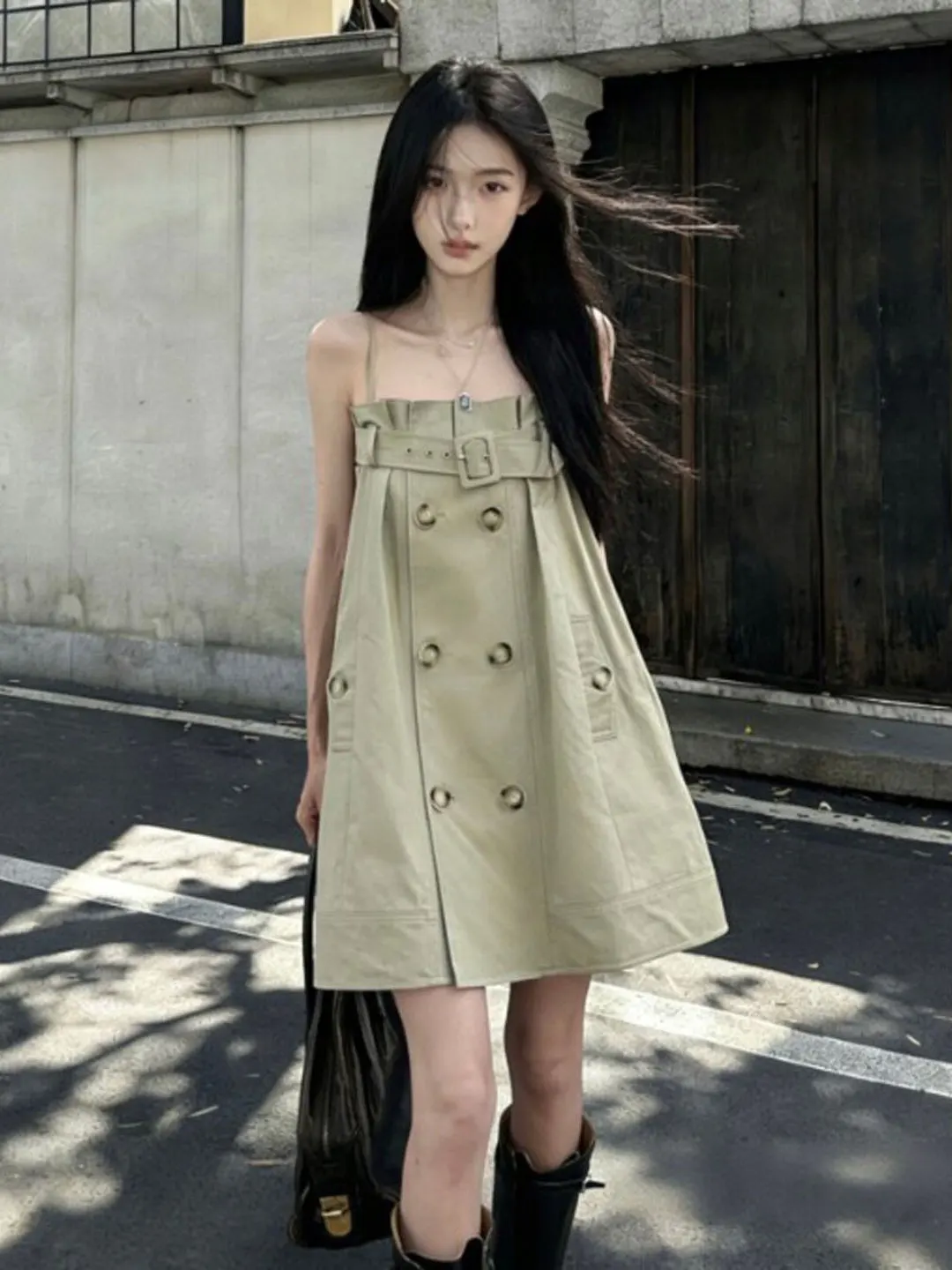 Korean Design Sensation Sexy Summer Dress Strapless A-Line Slimming Short Skirt Cotton Material Belt Waist Design
Korean Design Sensation Sexy Summer Dress Strapless A-Line Slimming Short Skirt Cotton Material Belt Waist Design