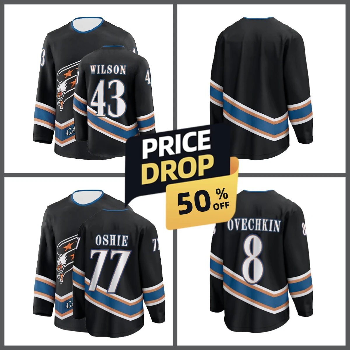 Unisex US Washington 2025 New Player Home Ovechkin No. 8 3D Printed Round Neck Quick-drying Long-sleeved Ice Hockey Jersey
Unisex US Washington 2025 New Player Home Ovechkin No. 8 3D Printed Round Neck Quick-drying Long-sleeved Ice Hockey Jersey