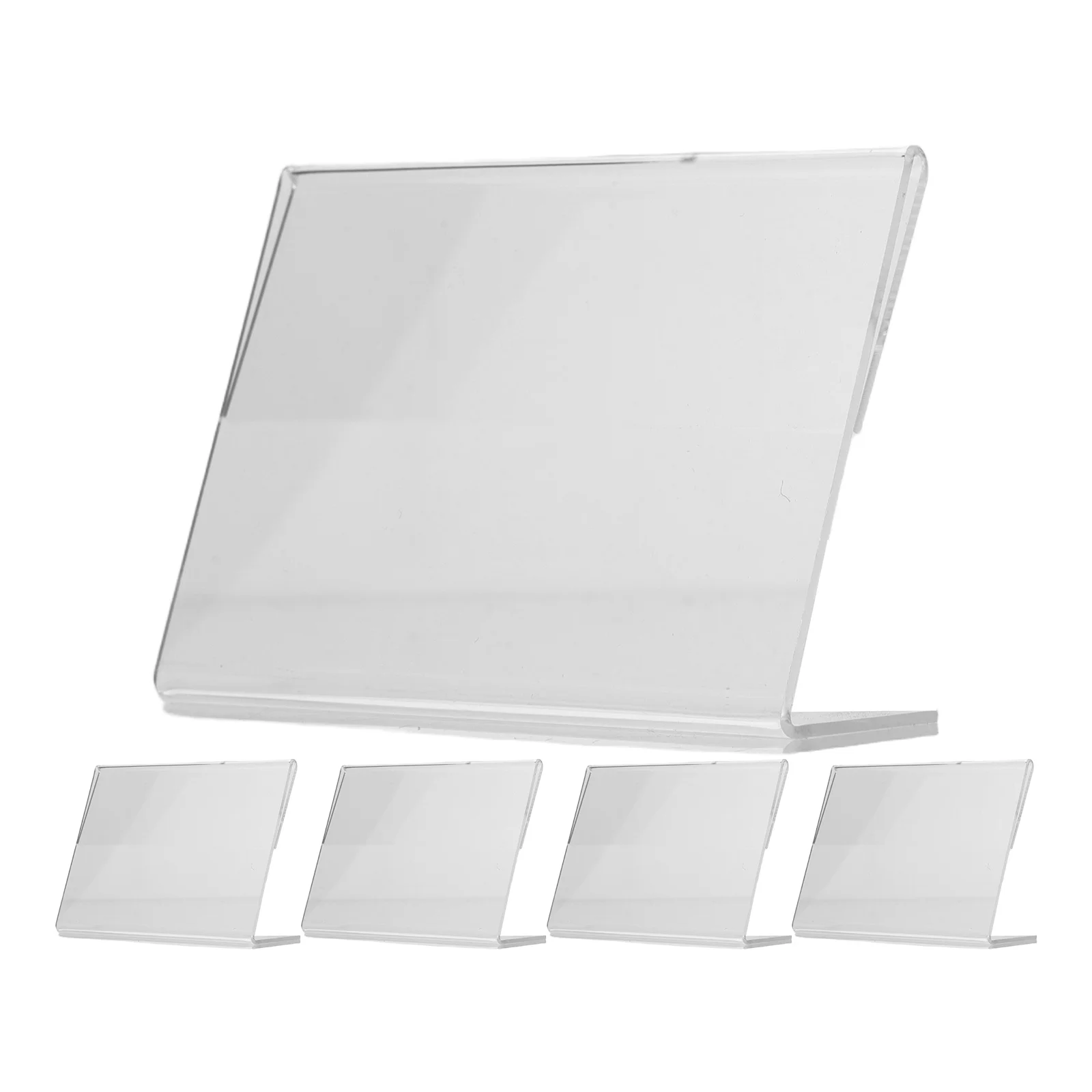 5pcs Acrylic Transparent Table Sign Price Display Holder For Supermarket Fruit Vegetable Store Shop Use Multi-Function Stand
5pcs Acrylic Transparent Table Sign Price Display Holder For Supermarket Fruit Vegetable Store Shop Use Multi-Function Stand