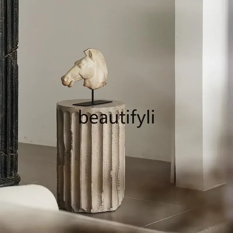ss26 French medieval horse head sculpture porch ornament imitation marble retro Roman column sculpture table art base
ss26 French medieval horse head sculpture porch ornament imitation marble retro Roman column sculpture table art base