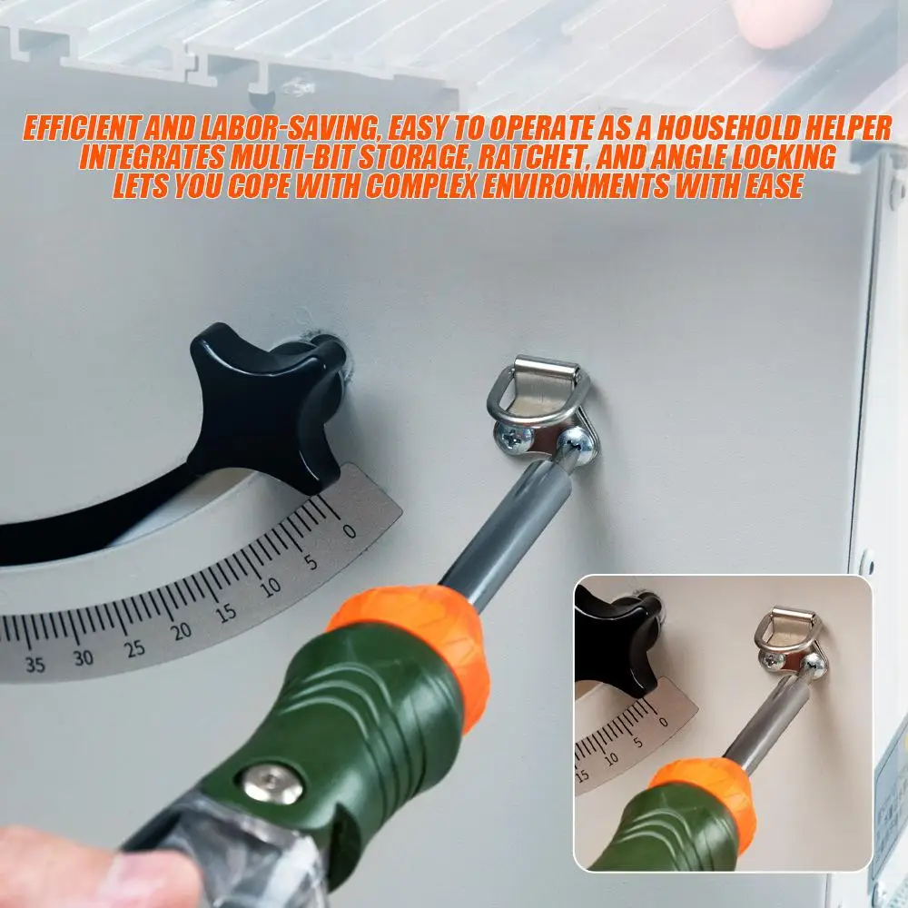 Screwdriver Ratchet Set Adjustable Angle Repair Tool Portable Screw Driver Set For Mechanics Electricians Furniture Assemblers
Screwdriver Ratchet Set Adjustable Angle Repair Tool Portable Screw Driver Set For Mechanics Electricians Furniture Assemblers