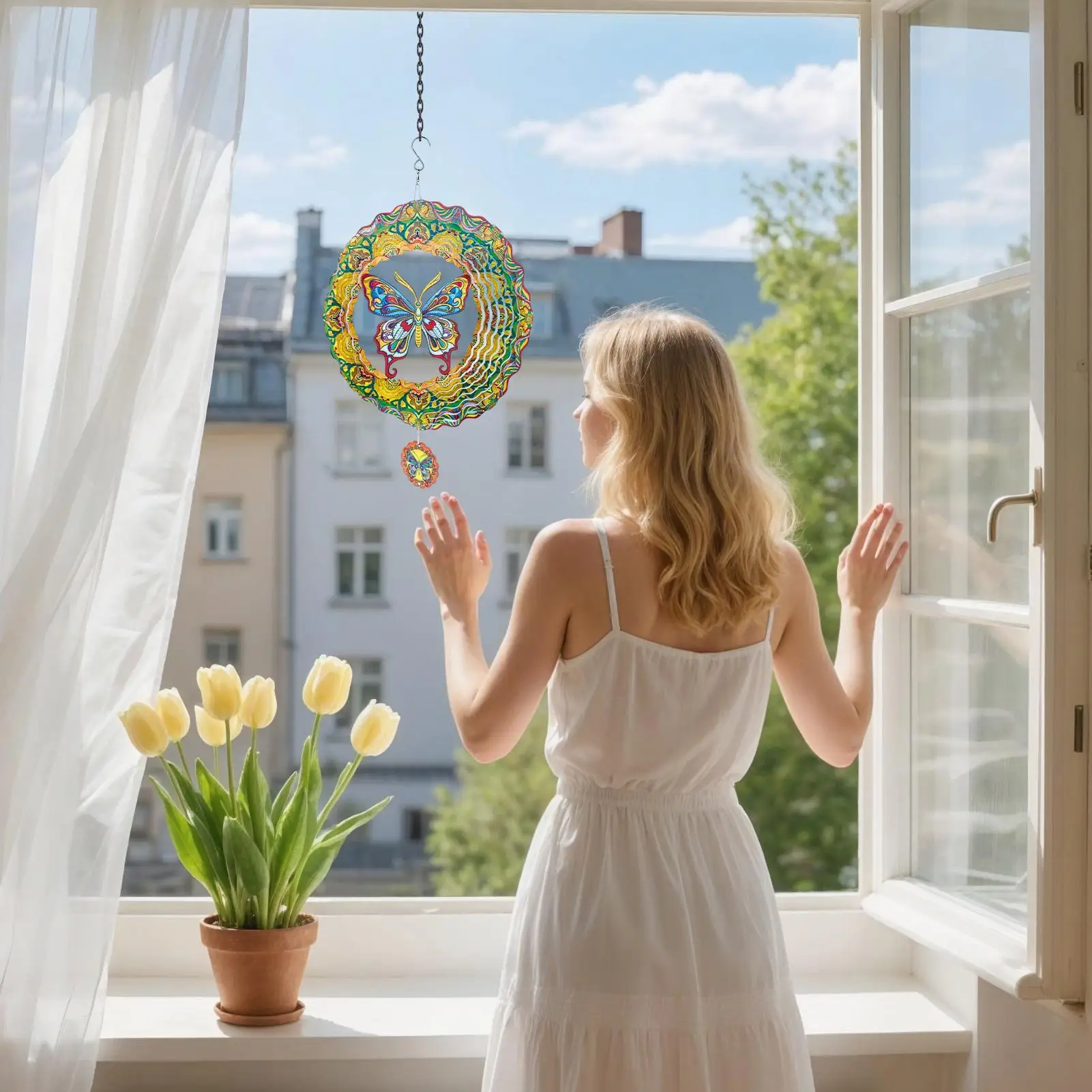 Garden Butterfly Wind Spinner Metal Yard Art Decor Outside Wind Sculpture For Patio Porch Backyard Courtyard Balcony
Garden Butterfly Wind Spinner Metal Yard Art Decor Outside Wind Sculpture For Patio Porch Backyard Courtyard Balcony