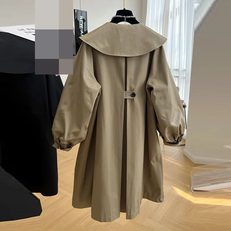 High grade medium long doll neck windbreaker for women in spring and autumn design chic coat winter clothes women
High grade medium long doll neck windbreaker for women in spring and autumn design chic coat winter clothes women
