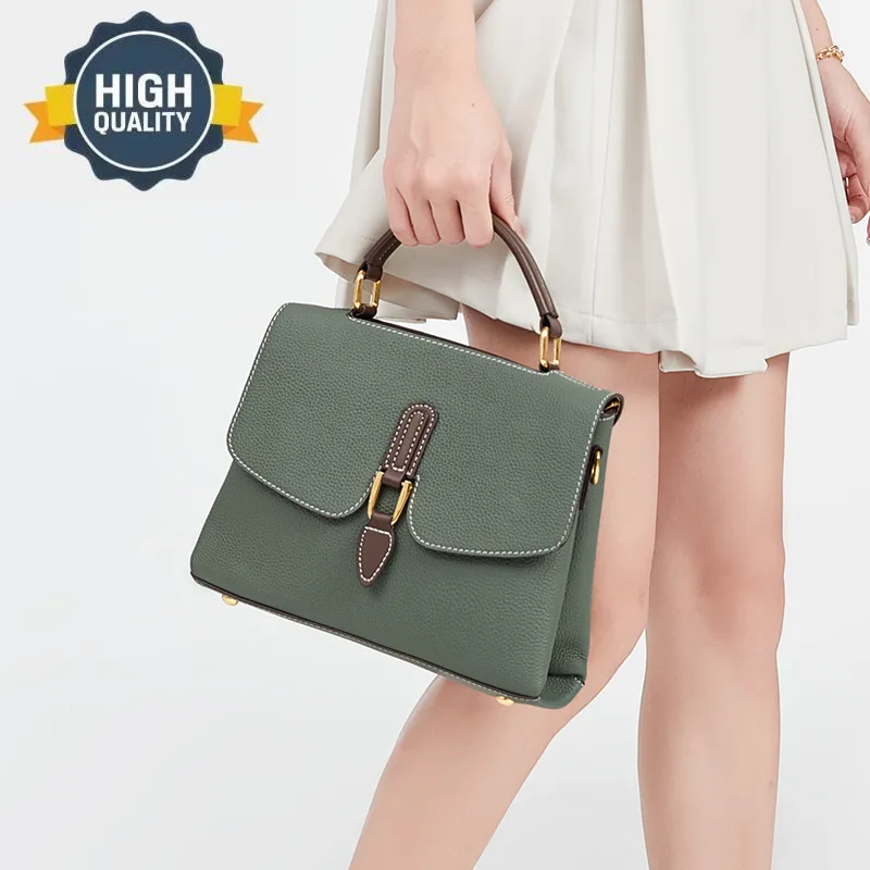 Cowhide Togo Genuine Leather Women Top-handle Bags Fashion Handbag for Ladies Sling Female Shoulder Bag
Cowhide Togo Genuine Leather Women Top-handle Bags Fashion Handbag for Ladies Sling Female Shoulder Bag
