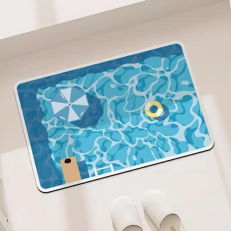 Rubber Bathroom Anti Slip Floor Mat Water Absorbing Quick Dry Cartoon Swimming Pool Print Home Floor Decor
Rubber Bathroom Anti Slip Floor Mat Water Absorbing Quick Dry Cartoon Swimming Pool Print Home Floor Decor