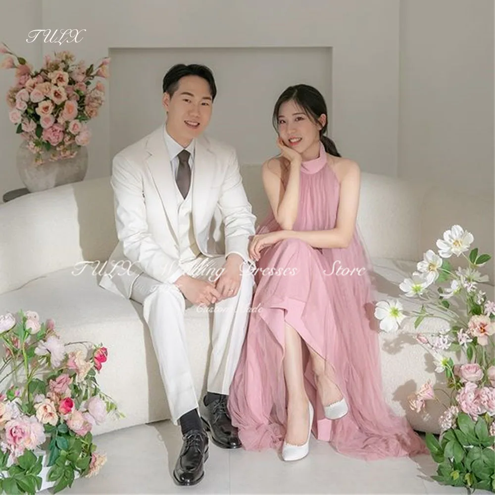 TULX Fairy Halter Tulle Evening Dress Korea A line Wedding Photo Shoot Sleeveless Floor Length Formal Birthday Party Custom Made
TULX Fairy Halter Tulle Evening Dress Korea A line Wedding Photo Shoot Sleeveless Floor Length Formal Birthday Party Custom Made