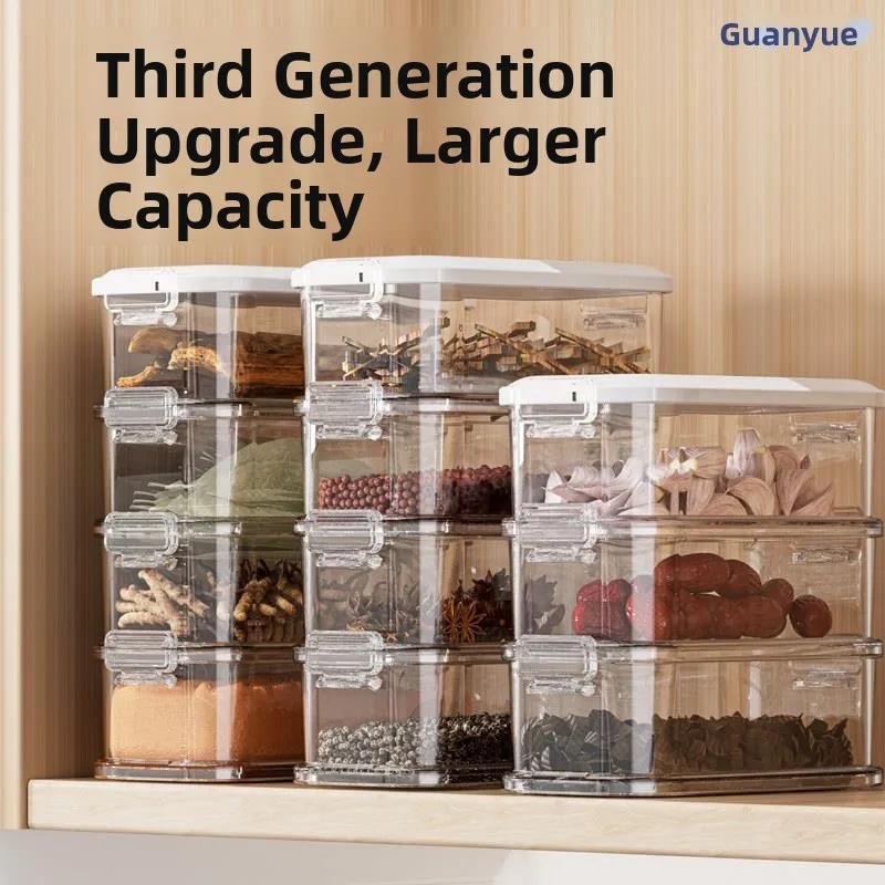 2026 New Kitchen Spice Storage Box Food Grade Sealed Moisture Proof Multi-Function Seasoning Jar Hexagonal Shape Covered Set
2026 New Kitchen Spice Storage Box Food Grade Sealed Moisture Proof Multi-Function Seasoning Jar Hexagonal Shape Covered Set