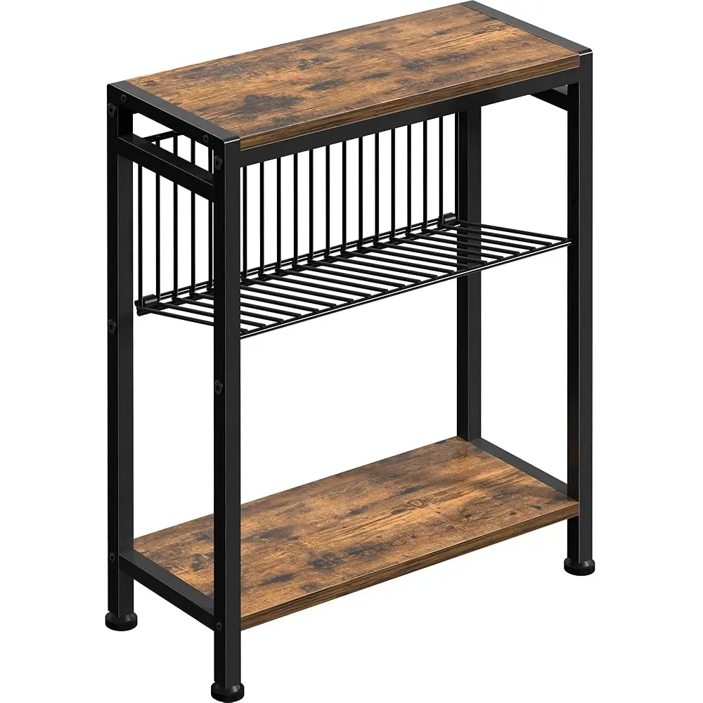 Small Side Table For Small Space, 3-Tier Narrow End Table With Magazine Holder,Slim Nightstand, Skinny Sna Couch Table In
Small Side Table For Small Space, 3-Tier Narrow End Table With Magazine Holder,Slim Nightstand, Skinny Sna Couch Table In