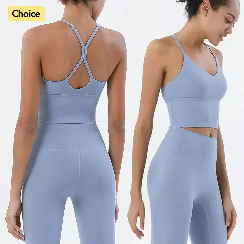 Sportswear Woman Gym Sports Bra and Leggings Two Piece Sets Outifits Naked Feeling Female Fitness Clothing Women' Tracksuit
Sportswear Woman Gym Sports Bra and Leggings Two Piece Sets Outifits Naked Feeling Female Fitness Clothing Women' Tracksuit