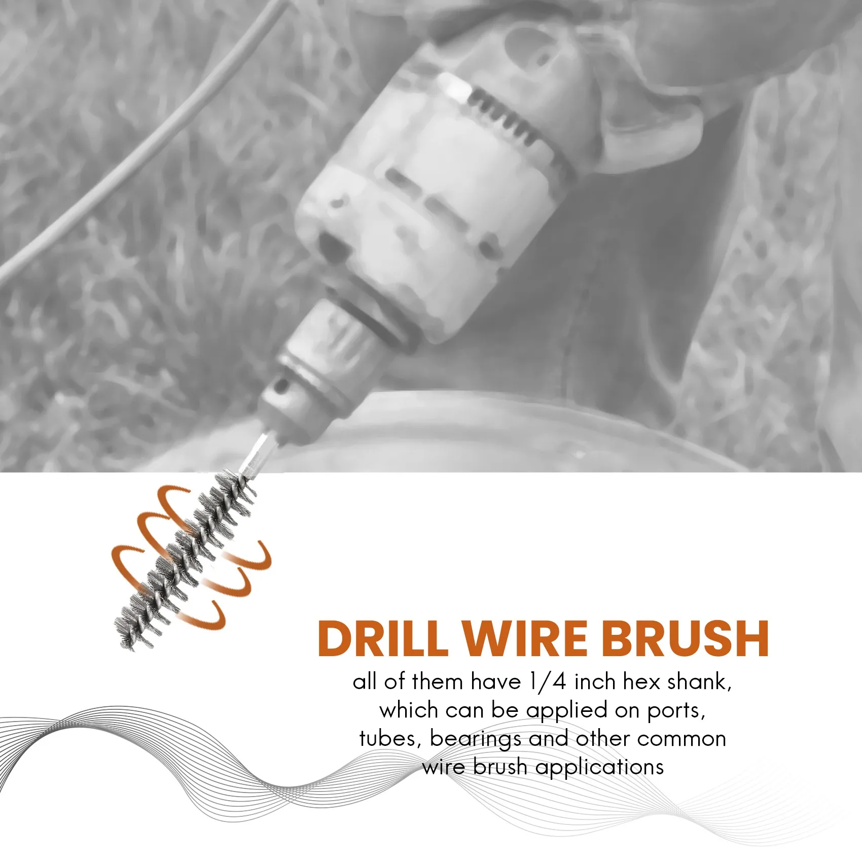ABAH-8Pcs Wire Brush Drill Bit Set With 1/4 Inch Hexagon Shank Steel Wire Twisting Brush,Suitable For Drilling Percussion
ABAH-8Pcs Wire Brush Drill Bit Set With 1/4 Inch Hexagon Shank Steel Wire Twisting Brush,Suitable For Drilling Percussion