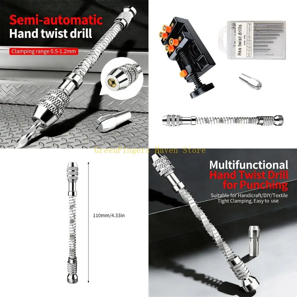 F68D 10Pcs Portable Practical Hand Drill Bit Silver Tool Woodworking 0.8-3mm Chuck
F68D 10Pcs Portable Practical Hand Drill Bit Silver Tool Woodworking 0.8-3mm Chuck