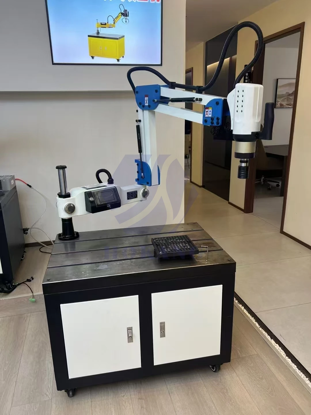 Automatic Electric Drilling Arm Tapping Machine Vertical Drilling Threading Tapper Extended Arm Electric Tapping Machine