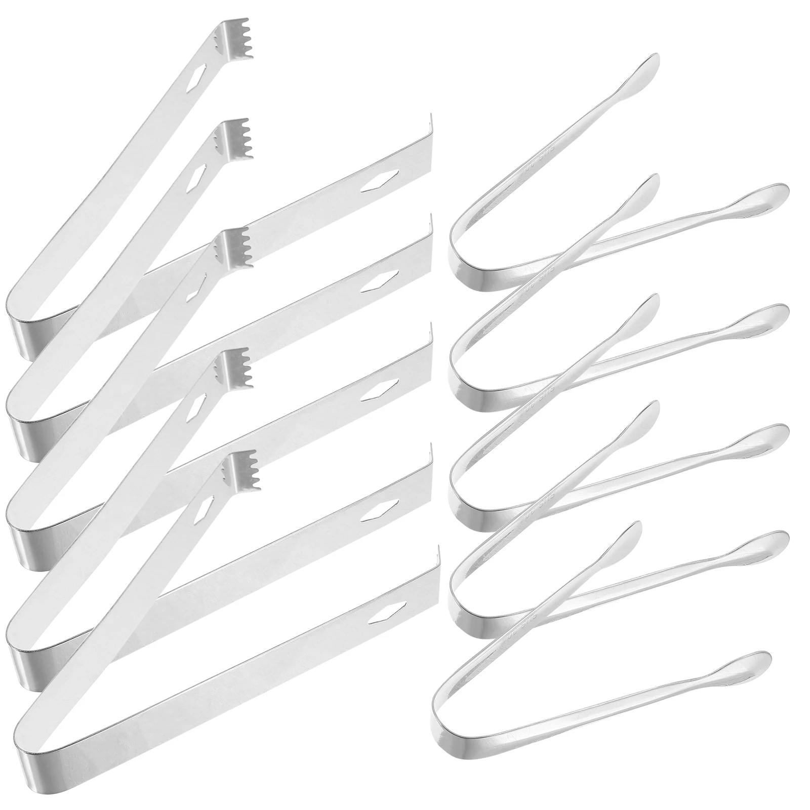 10 Pcs Stainless Steel Ice Sugar Tongs Set Kitchen Barbecue Party Tools Mini Clamps For H Serving
10 Pcs Stainless Steel Ice Sugar Tongs Set Kitchen Barbecue Party Tools Mini Clamps For H Serving