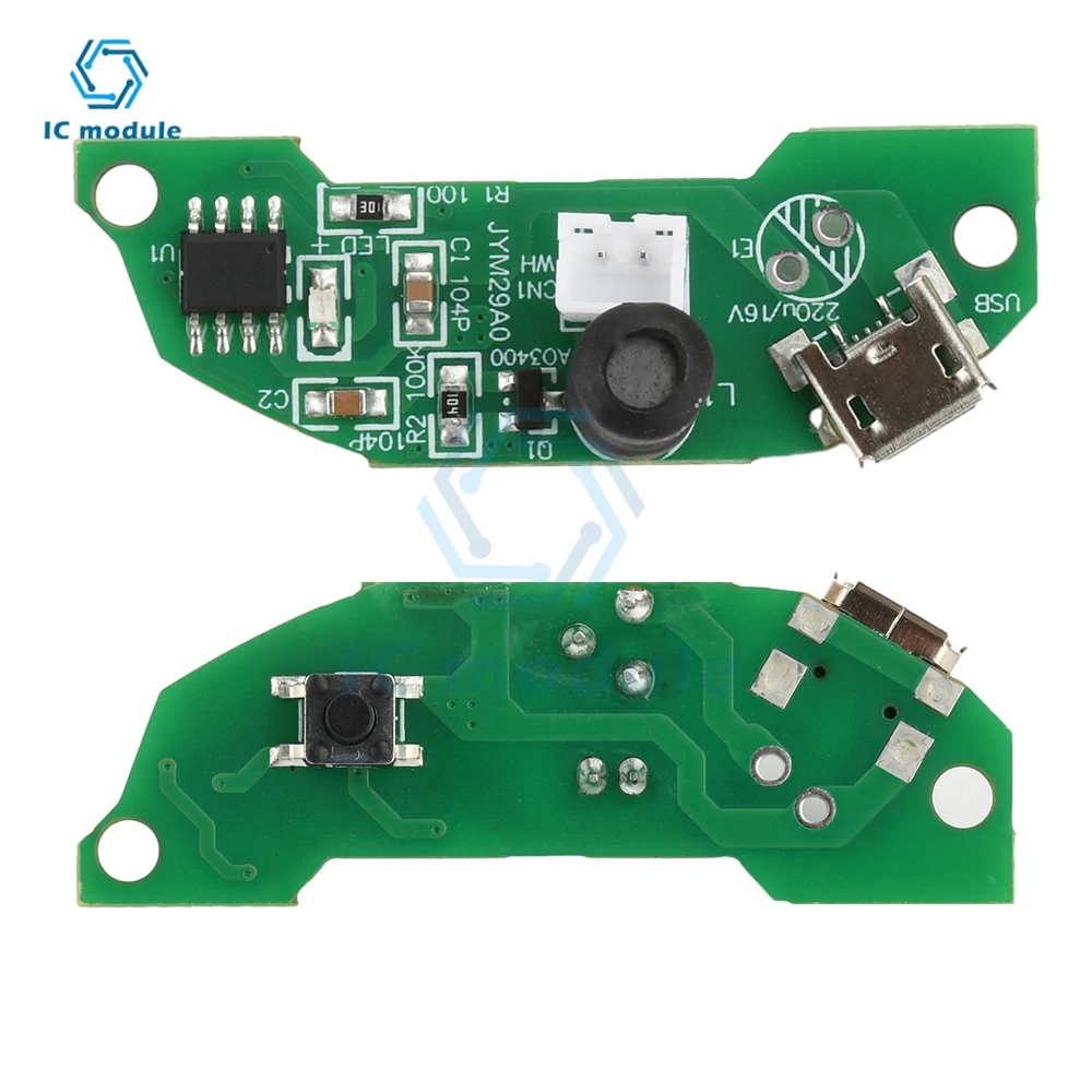 1.5-2W Ultrasonic Mist Maker Fogger Atomizer DC5V Micro USB Half-Circle Circuit Board DIY Ultrasonic Atomizing Humidifier Module
1.5-2W Ultrasonic Mist Maker Fogger Atomizer DC5V Micro USB Half-Circle Circuit Board DIY Ultrasonic Atomizing Humidifier Module