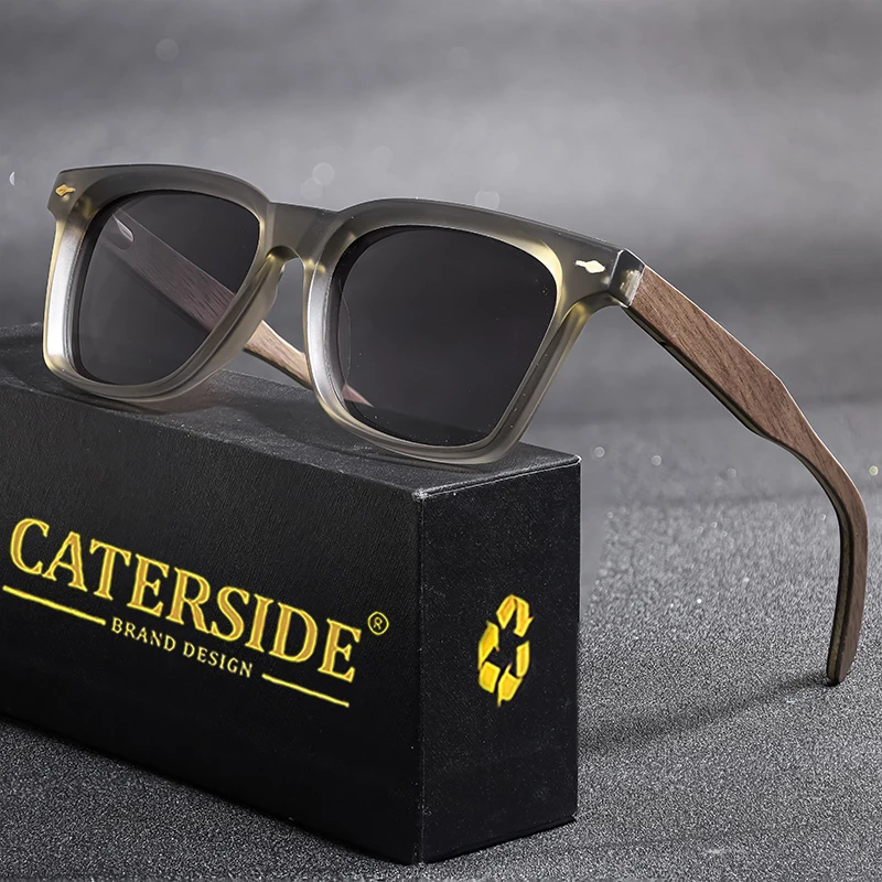 CATERSIDE Vintage Men Polarized Sunglasses High-Quality Solid Wood Legs Sun Glasses Fashion Women Party Travel Holiday Glasses
CATERSIDE Vintage Men Polarized Sunglasses High-Quality Solid Wood Legs Sun Glasses Fashion Women Party Travel Holiday Glasses