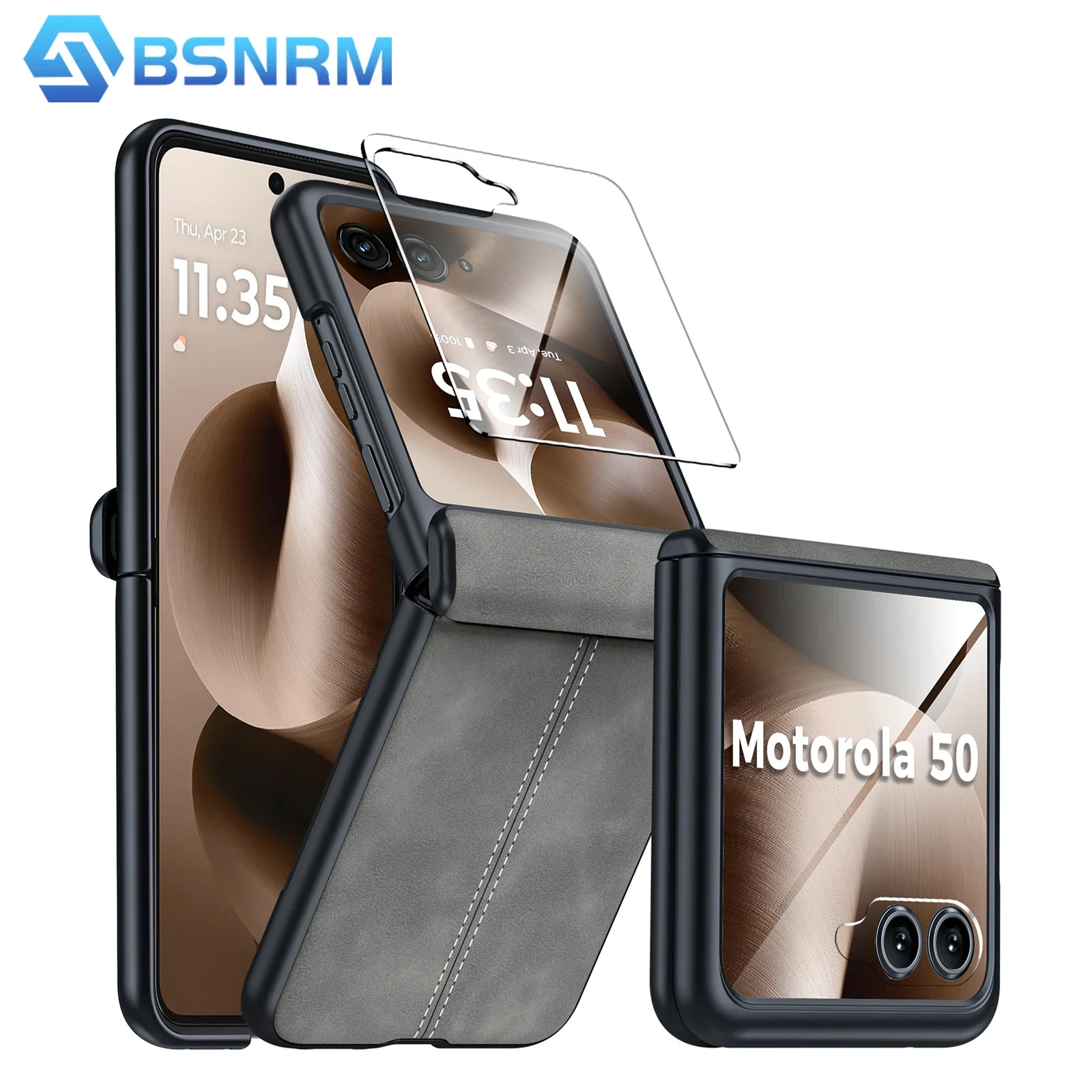 for Motorola Razr 70 2026/60 2025/Razr 50 2024 Phone Case,with Screen Protector,Thin PU Leather Matte PC Shockproof Case-Gray
for Motorola Razr 70 2026/60 2025/Razr 50 2024 Phone Case,with Screen Protector,Thin PU Leather Matte PC Shockproof Case-Gray