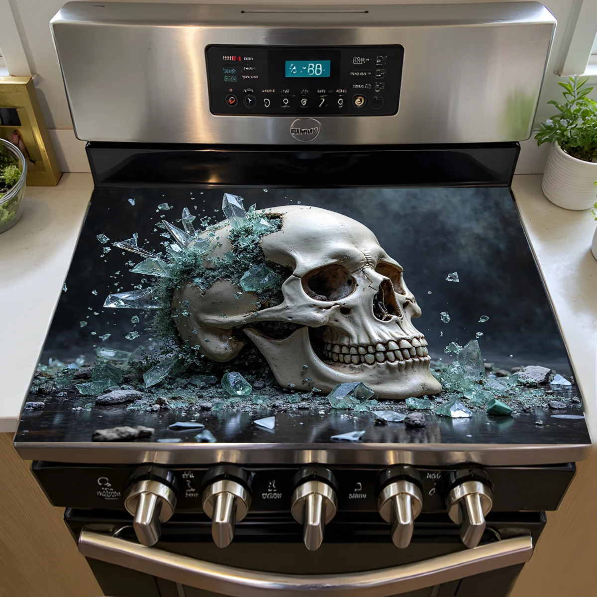 Mystic Crystal Skull Stove Top Cover, Heat Resistant Non-Slip Mat, Easy Clean Kitchen Stove Decor for Electric & Gas Ranges
Mystic Crystal Skull Stove Top Cover, Heat Resistant Non-Slip Mat, Easy Clean Kitchen Stove Decor for Electric & Gas Ranges