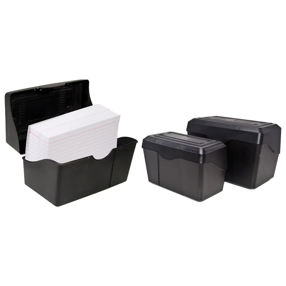 Hot Selling Index Card Holder 5 x 8 Inches Black Organizer for Note Cards
Hot Selling Index Card Holder 5 x 8 Inches Black Organizer for Note Cards