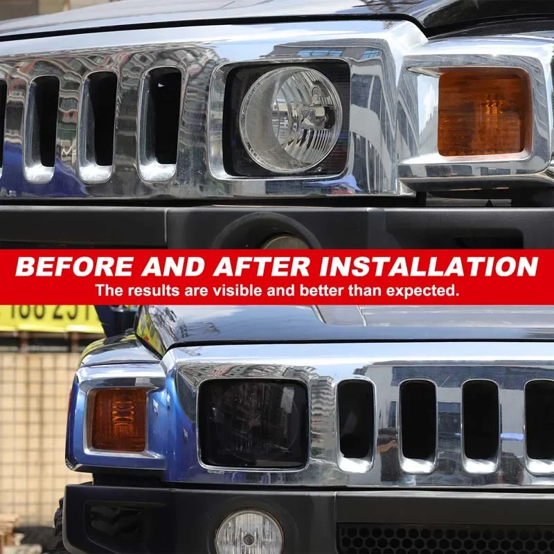 2Pcs TPU black For Hummer H3 2005-2009 car headlight rear headlight film decorative sticker car exterior protection accessories
2Pcs TPU black For Hummer H3 2005-2009 car headlight rear headlight film decorative sticker car exterior protection accessories