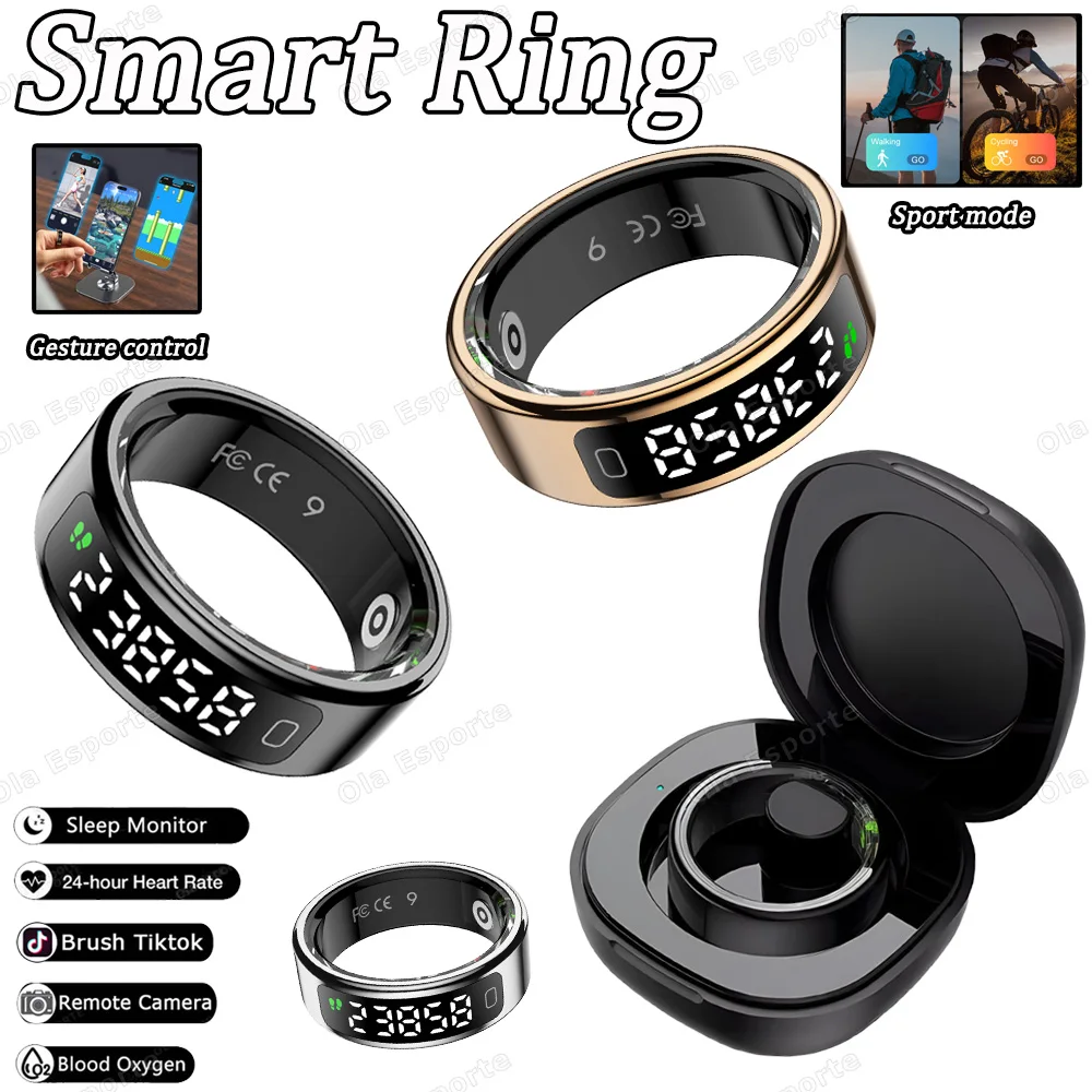 Смарт-кольцо для мужчин и женщин, светодиодный экран, Bluetooth, мониторинг сердечного ритма, кислорода в крови, мультиспортивный водонепроницаемый smartring с коробкой
Смарт-кольцо для мужчин и женщин, светодиодный экран, Bluetooth, мониторинг сердечного ритма, кислорода в крови, мультиспортивный водонепроницаемый smartring с коробкой