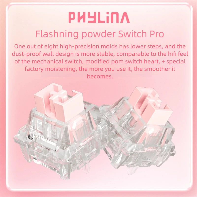 PHYLINA Flashning Power Pro Магнитный переключатель 35 г Линейные предварительно наносимые переключатели с помпоном Бесплатная настройка для предварительного путешествия для магнитной клавиатуры
PHYLINA Flashning Power Pro Магнитный переключатель 35 г Линейные предварительно наносимые переключатели с помпоном Бесплатная настройка для предварительного путешествия для магнитной клавиатуры