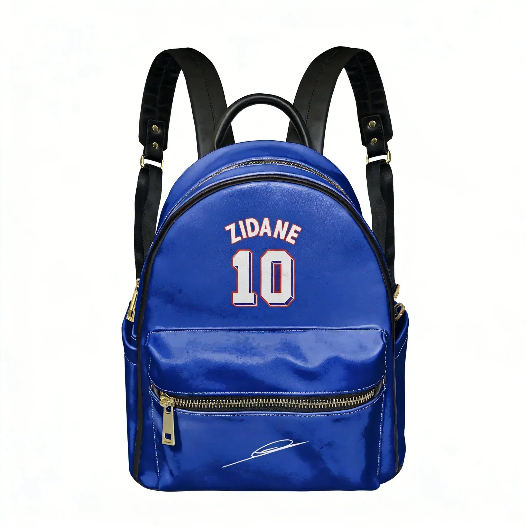 Zidane No.10 PU Backpack Women Men Knapsack France Soccer Star Personalized Text Image Double Shoulder Bag Rucksack Gift Daypack
Zidane No.10 PU Backpack Women Men Knapsack France Soccer Star Personalized Text Image Double Shoulder Bag Rucksack Gift Daypack